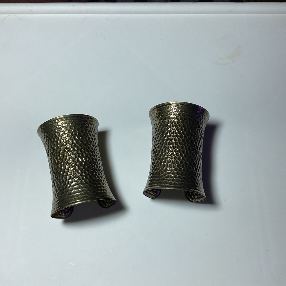 Textured Gold Cuff Bracelets